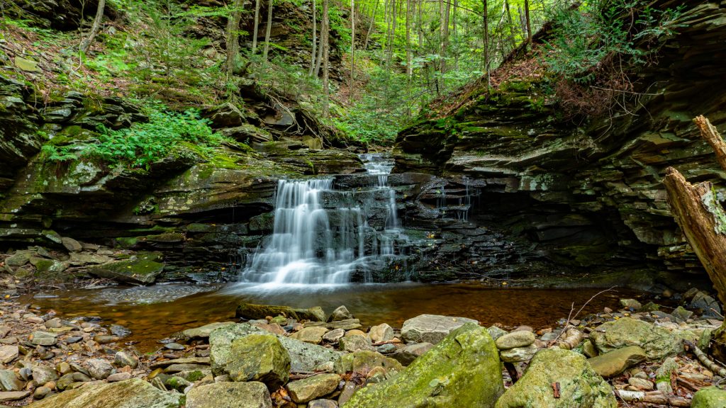 The Hidden Waterfalls of Miners Run in the Loyalsock State Forest ...