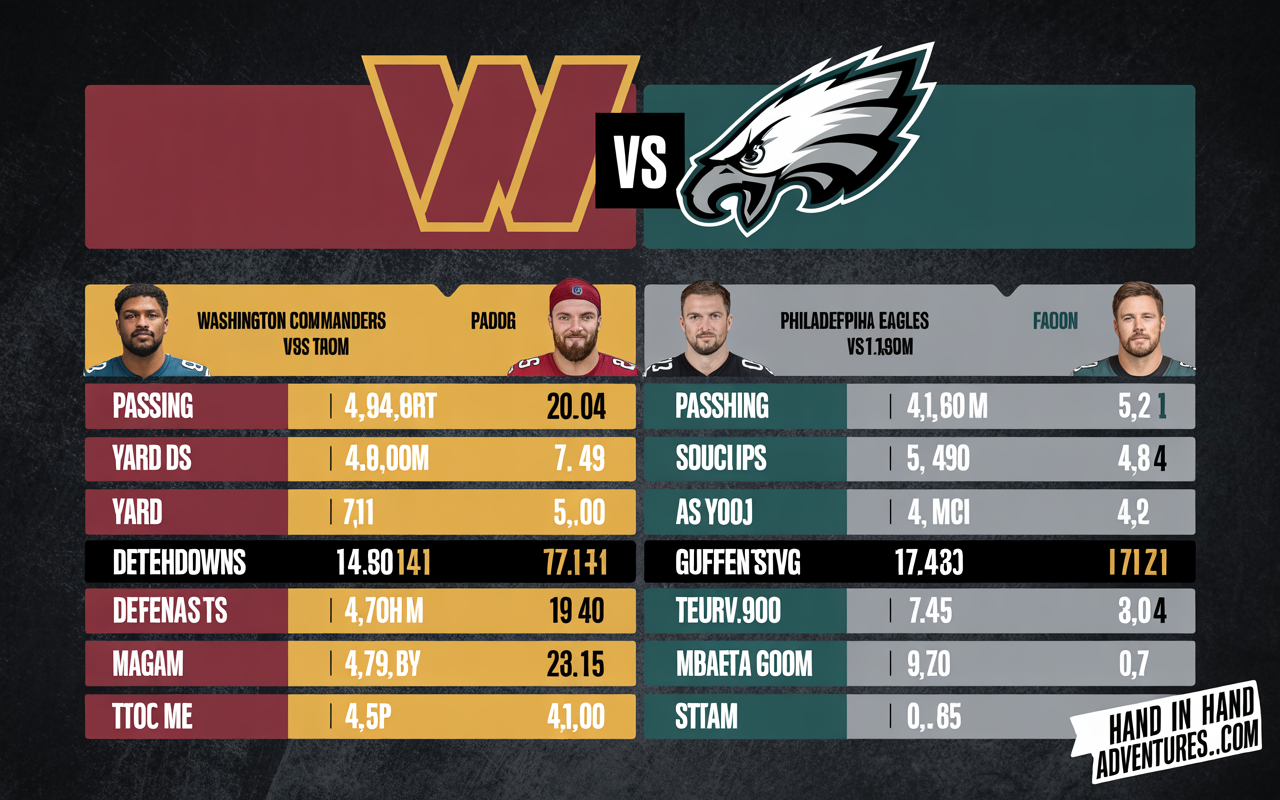 Washington Commanders vs Philadelphia Eagles Match Player Stats