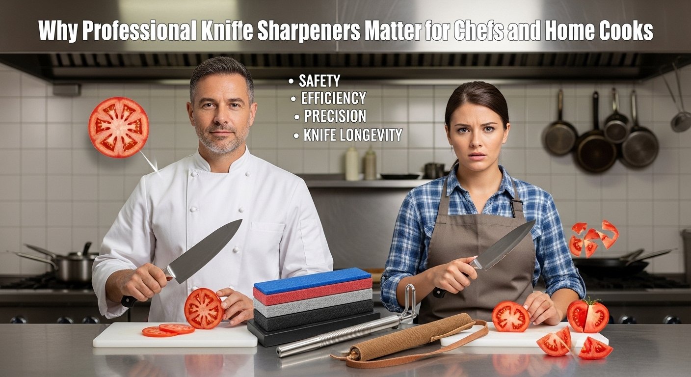 Why Professional Knife Sharpeners Matter for Chefs and Home Cooks
