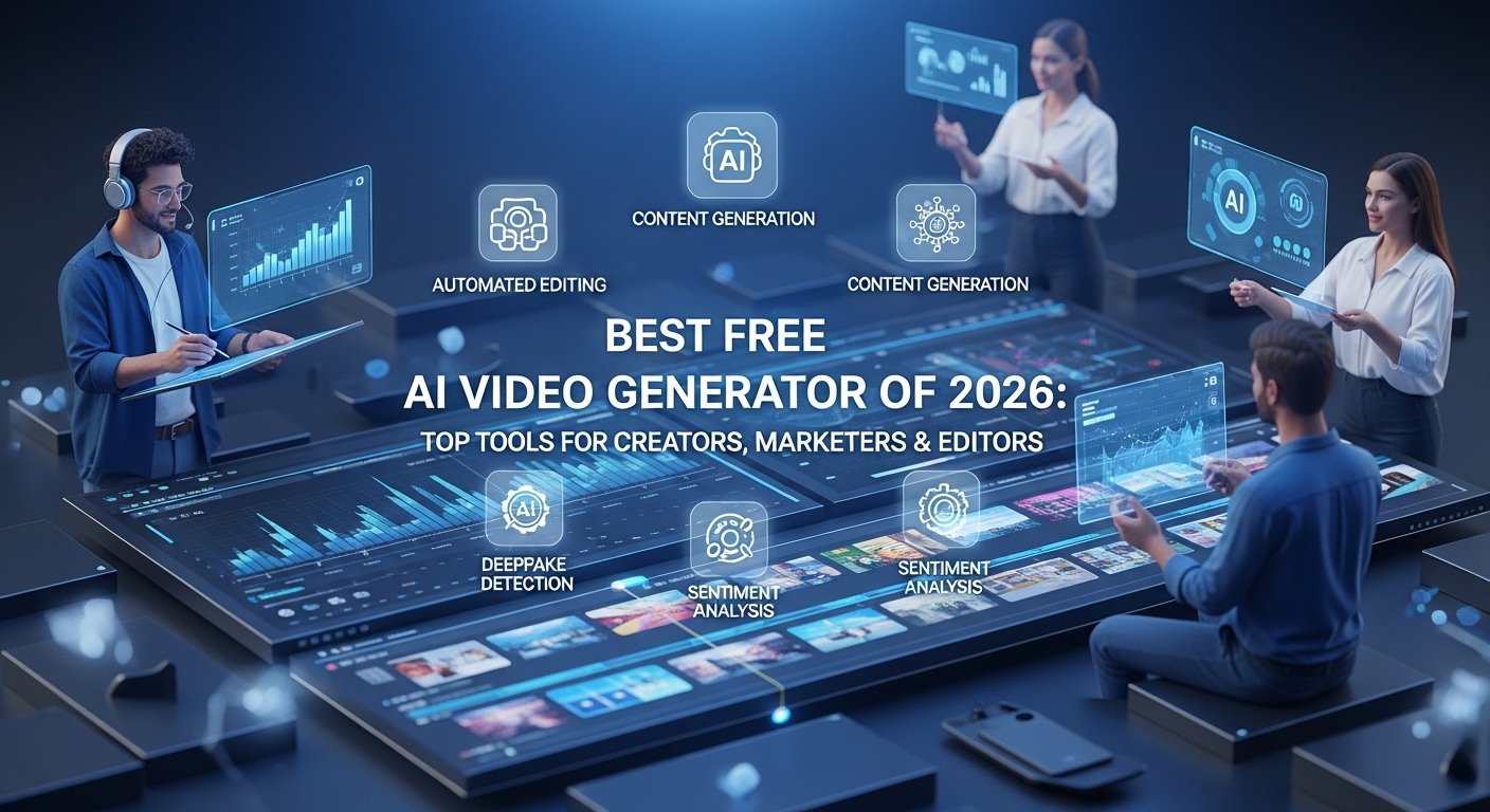Best Free AI Video Generator of 2026: Top Tools for Creators, Marketers & Editors