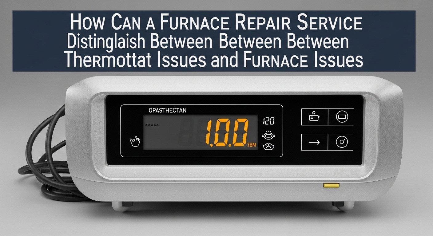 How Can a Furnace Repair Service Distinguish Between Thermostat Issues and Furnace Issues?