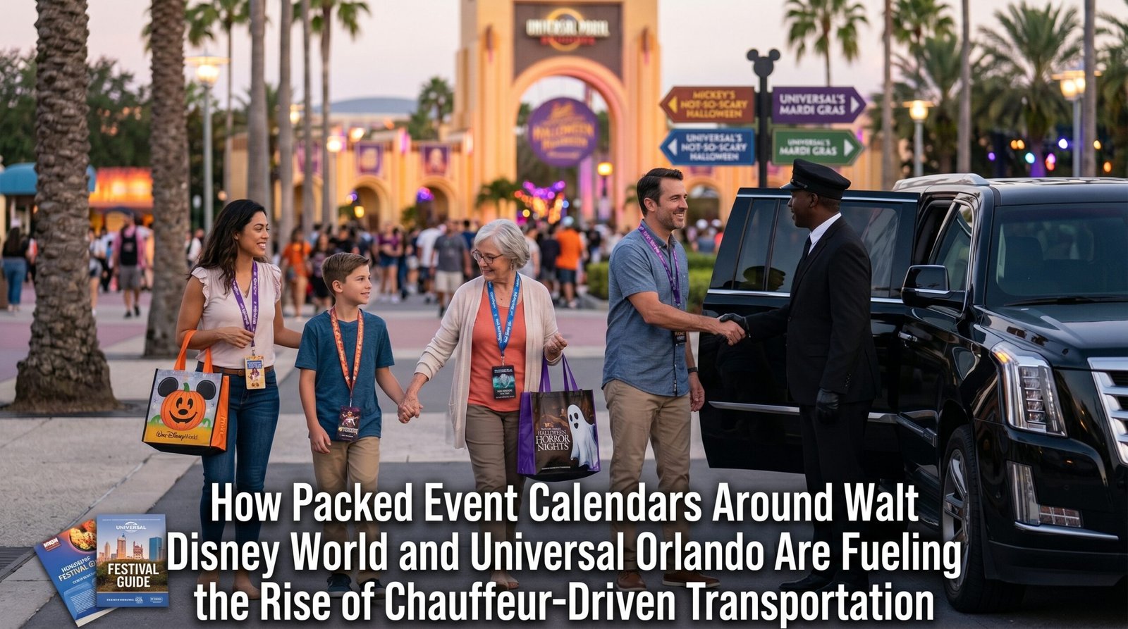 How Packed Event Calendars Around Walt Disney World and Universal Orlando Are Fueling the Rise of Chauffeur-Driven Transportation